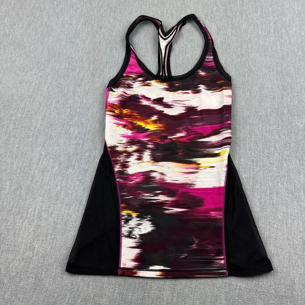 Lululemon Tank Top Womens‎ 2 Pink Cool Racerback Shine On Mesh Back Yoga Gym